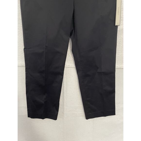 Ann Taylor LINDSAY Stretch Cropped Chino Pants Size 8 Navy Blue Mid Rise NEW - Picture 4 of 11